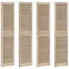 vidaXL Skř&iacute;ňov&eacute; dvere s dverami 4 ks Pr&iacute;rodn&aacute; 170 x 2,1 x 39,5 cm