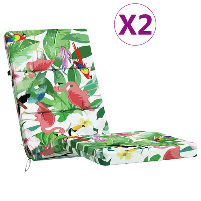 vidaXL Podušky na terasové stoličky 2 ks viacfarebné oxfordská látka