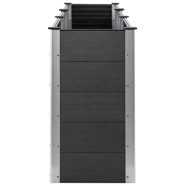 vidaXL Z&aacute;hradn&aacute; vyv&yacute;&scaron;en&aacute; posteľ &scaron;ed&aacute; 300x50x91 cm WPC