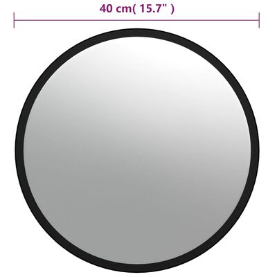 vidaXL Vnútorné konvexné dopravné zrkadlo čierne Ø40 cm akryl