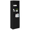 vidaXL Vysoká skrinka čierna dub 50x35x180 cm spracované drevo