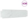 vidaXL Obrubníky trávnika 30 pcs Strieborná 100 x 25 cm