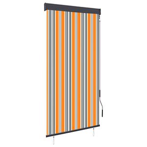 vidaXL Vonkaj&scaron;ia zatemňovacia roleta 80x250 cm žlt&aacute; a modr&aacute;