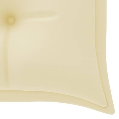 vidaXL Podložka na hojdacie kreslo krémovo-biela 150 cm látka