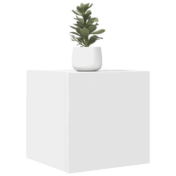 vidaXL Nástenné TV skrinky 4 ks biele 30,5x30x30 cm