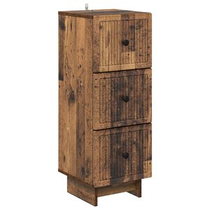vidaXL Z&aacute;suvkov&yacute; kabinet Star&eacute; drevo 33 x 34,5 x 90 cm