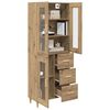 vidaXL Highboard Remeseln&yacute; dub 69,5 x 34 x 180 cm Kompozitn&eacute; drevo