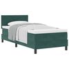vidaXL Posteľ s pružinov&yacute;m r&aacute;mom Tmavozelen&aacute; 90 x 200 cm Zamat
