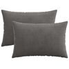 vidaXL Poťah na podložku 2 pcs HEERLEN Tmavosiv&aacute; 30 x 50 cm man&scaron;estr