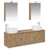 vidaXL Set kabinetov do k&uacute;peľne 5 pcs Dub artisan Kompozitn&eacute; drevo