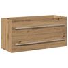 vidaXL K&uacute;peľňov&aacute; skrinka pod um&yacute;vadlo, dubov&yacute; dreven&yacute; remeseln&iacute;k, 100x38,5x48 cm, imit&aacute;cia dreva