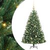 vidaXL Umel&yacute; Skl&aacute;pac&iacute; Vianočn&yacute; Stromček Zelen&aacute; 120 cm PVC a kov