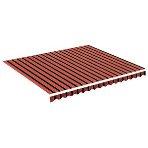 vidaXL N&aacute;hradn&aacute; l&aacute;tka na mark&iacute;zu, oranžovo-hned&aacute;, 400x350 cm, polyester