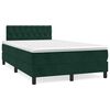 vidaXL Boxspring posteľ s matracom, tmavozelen&aacute; 120x190cm, zamat
