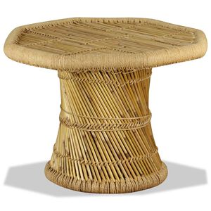 vidaXL Konferenčn&yacute; stol&iacute;k, bambus, osemuholn&iacute;k 60x60x45 cm