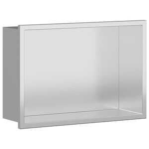 vidaXL Sprchov&yacute; v&yacute;klenok Strieborn&aacute; 30 x 20 x 9,5 cm