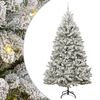vidaXL Umel&yacute; Skl&aacute;pac&iacute; Vianočn&yacute; Stromček 300 LED Zelen&aacute; a biela 300 cm