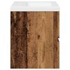 vidaXL skrinka pod umývadlo so vstavaným umývadlom Old Wood