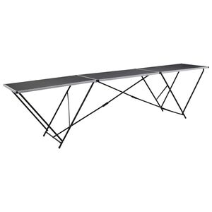 vidaXL Skladac&iacute; tapetovac&iacute; st&ocirc;l, MDF a hlin&iacute;k 300x60x78 cm