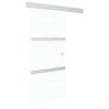 vidaXL Posuvn&eacute; dvere s jemn&yacute;m zatv&aacute;ran&iacute;m ESG sklo a hlin&iacute;k 76x205 cm