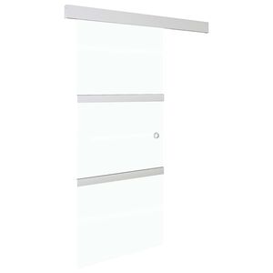 vidaXL Posuvn&eacute; dvere s jemn&yacute;m zatv&aacute;ran&iacute;m ESG sklo a hlin&iacute;k 76x205 cm