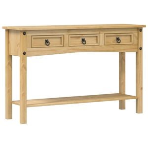 vidaXL Konzolov&yacute; stol&iacute;k &bdquo;Corona&ldquo; 114x34,5x73 cm mas&iacute;vne borovicov&eacute; drevo