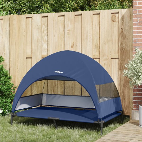 vidaXL Vyv&yacute;&scaron;en&yacute; ps&iacute; pelech N&aacute;morn&iacute;cka modr&aacute; 127 x 81 x 108 cm