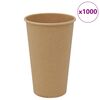 vidaXL Papierov&eacute; &scaron;&aacute;lky na k&aacute;vu 1000 ks 16oz 400ml hned&aacute;