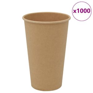 vidaXL Papierov&eacute; &scaron;&aacute;lky na k&aacute;vu 1000 ks 16oz 400ml hned&aacute;