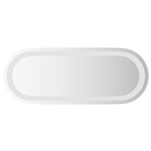 vidaXL Zrkadlo do k&uacute;peľne s LED Priehľadn&aacute; 50 x 20 cm tvrden&eacute; sklo