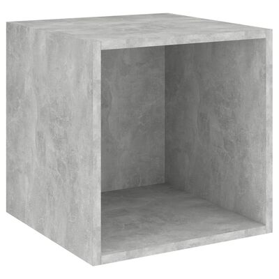 vidaXL Nástenná skrinka, betónovo sivá 37x37x37 cm, kompozitné drevo