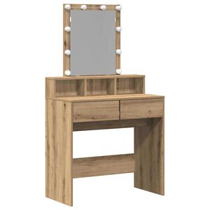 vidaXL Toaletn&yacute; stol&iacute;k dub artisan 80 x 41 x 144.5 cm Kompozitn&eacute; drevo