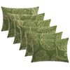vidaXL Poťah na podložku 6 pcs HEERLEN Design s listami 50 x 80 cm