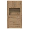 vidaXL Highboard Remeseln&yacute; dub 80 x 33 x 150 cm Kompozitn&eacute; drevo