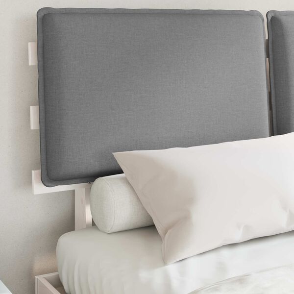 vidaXL R&aacute;m postele s čal&uacute;nen&yacute;m čelom Svetlosiv&aacute; 150 x 200 cm