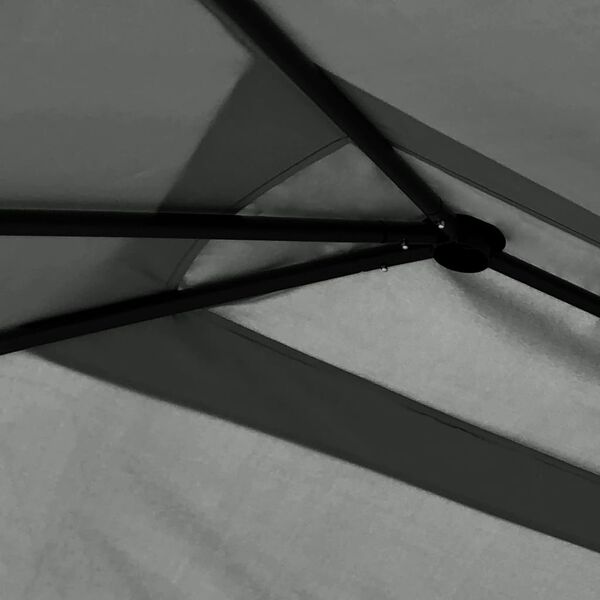 vidaXL Altánok s poťahmi na stĺpiky 3x4x2,6 m, antracitový 160 g/m²