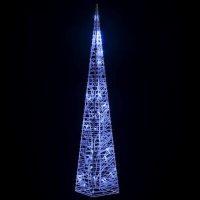 vidaXL Akrylový dekoratívny svetelný LED kužeľ, modrý 60 cm