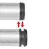 Stolové nohy s nastaviteľnou výškou, brúsený nikel 870 mm 4 ks