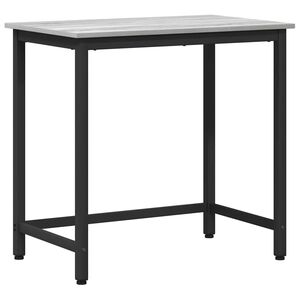 vidaXL st&ocirc;l Siv&yacute; Sonoma 100 x 50 x 76,5 cm Inžinierske drevo a oceľ