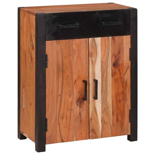 vidaXL Serv&iacute;rovacia skriňa Hned&aacute; 55 x 30 x 75 cm Pevn&eacute; ak&aacute;ciov&eacute; drevo