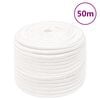 vidaXL Lodn&eacute; lano biele 12 mm 50 m polypropyl&eacute;n