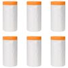 vidaXL Prachov&yacute; list s lepiacou p&aacute;skou 6 ks Priehľadn&aacute; 110 x 3300 cm