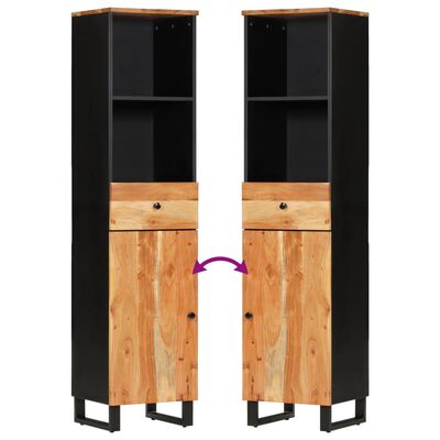 vidaXL Kúpeľňová skrinka 38x33x160 cm masívne akáciové drevo