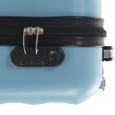vidaXL Cestovný kufor s tvrdým krytom modrý ABS