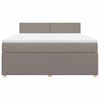 vidaXL Posteľn&yacute; r&aacute;m boxspring s matracom sivohned 180x200 cm l&aacute;tka