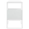 vidaXL Bočný stolík biely 55x36x59,5 cm spracované drevo