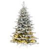 vidaXL Umel&yacute; v&yacute;klopn&yacute; vianočn&yacute; stromček 300 LED a snehov&eacute; vločky 180cm