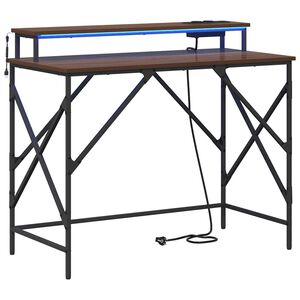 vidaXL St&ocirc;l Hned&yacute; dub 100 x 50 x 86,5 cm Kompozitn&eacute; drevo