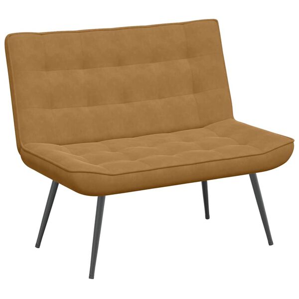 vidaXL Lavička hned&aacute; 110x74x84 cm zamat