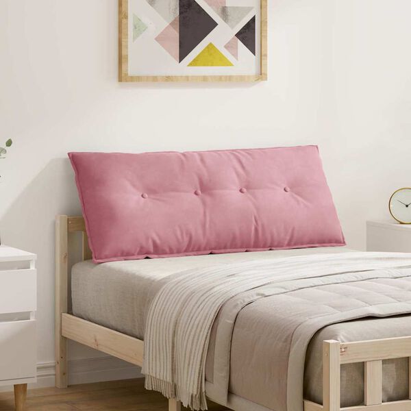 vidaXL Podu&scaron;ka na chrb&aacute;t Ružov&aacute; 120 x 50 cm Kord&uacute;rov&aacute; tkanina